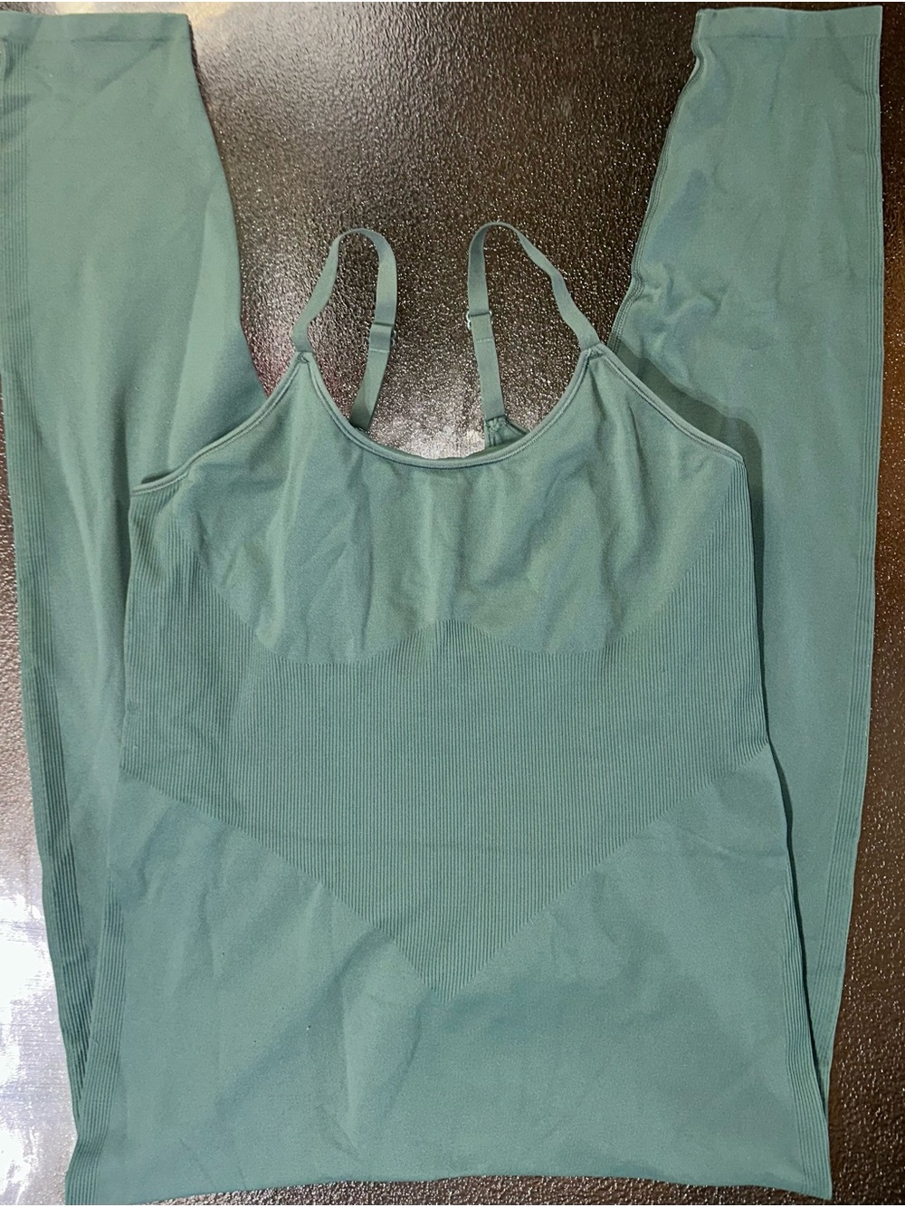 PINK VS Seamless Yoga Jumpsuit - Sage Green - Size Large